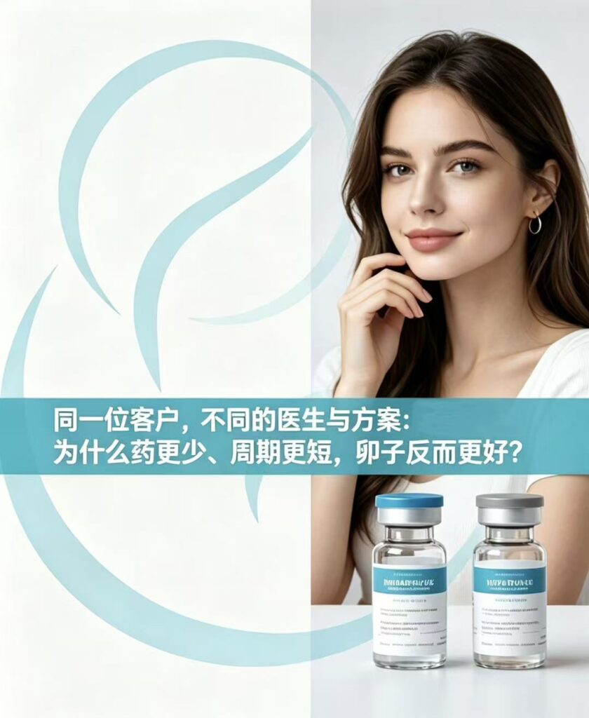 《同一位客户，不同的医生方案：为什么药更少、针更短，卵子反而更好？》